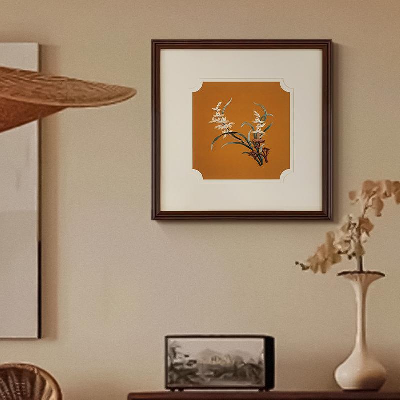 新HFN国中式苏绣装饰画刺客厅卧室柜台摆台中风玄关画手工绣实物