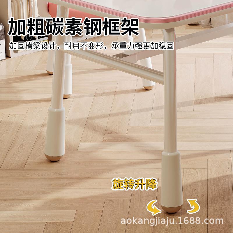 儿童学习升业桌手动可降家ZTC352用写字桌椅套装书桌台小学生用作