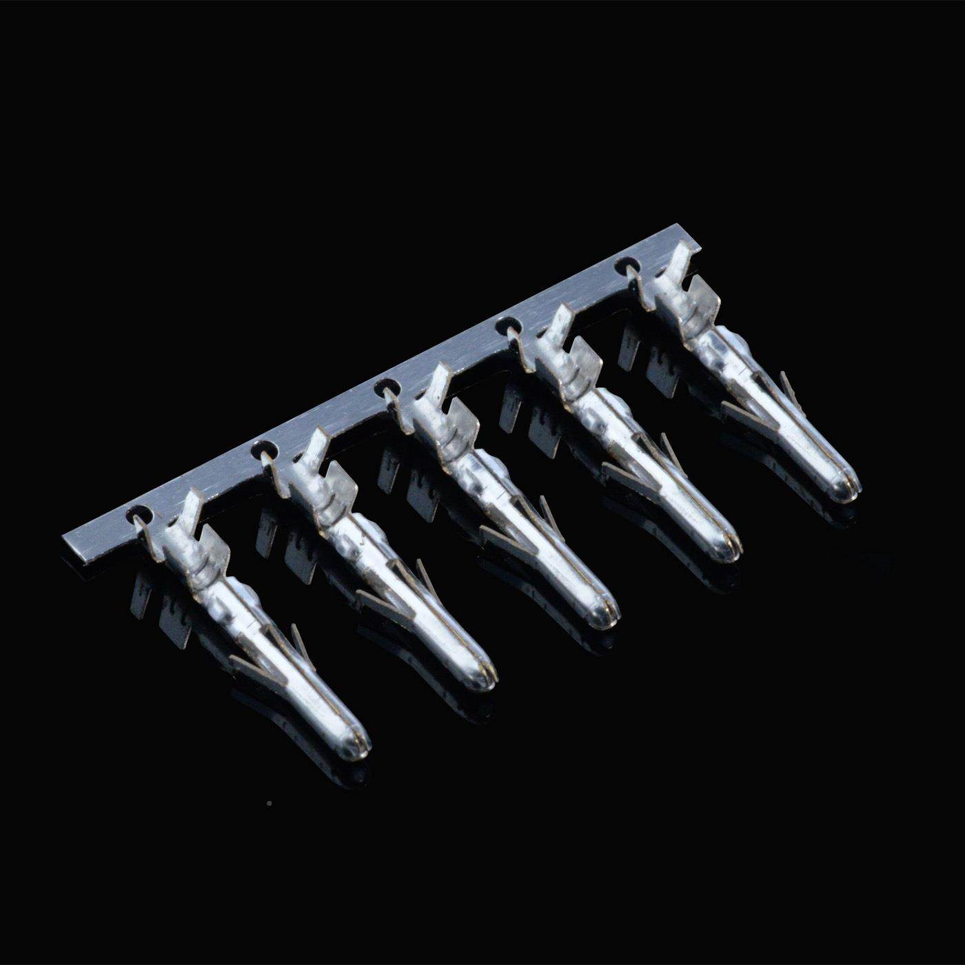 直UJW5件.08MM间距大4P接插大源4P电座连接器大电流弯针大4P针座