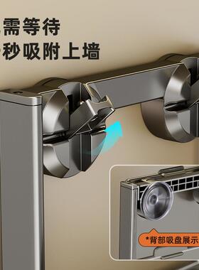 束丰厨房置架吸盘式多层备菜收架免打孔Dyc4Adjz空铝加厚太折叠调