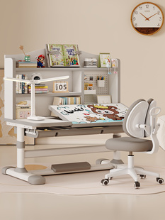 儿童学习桌子家用小学生写字作业专用可升降实木书桌课桌椅子套装