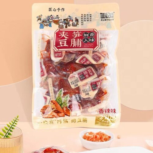 如约夹笋豆脯270g甜辣夹心笋丝豆干夹笋零食素食肉豆脯豆腐干