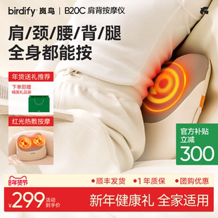 birdify岚鸟B20c腰部按摩仪颈椎肩颈按摩器靠垫女士多功能按摩器