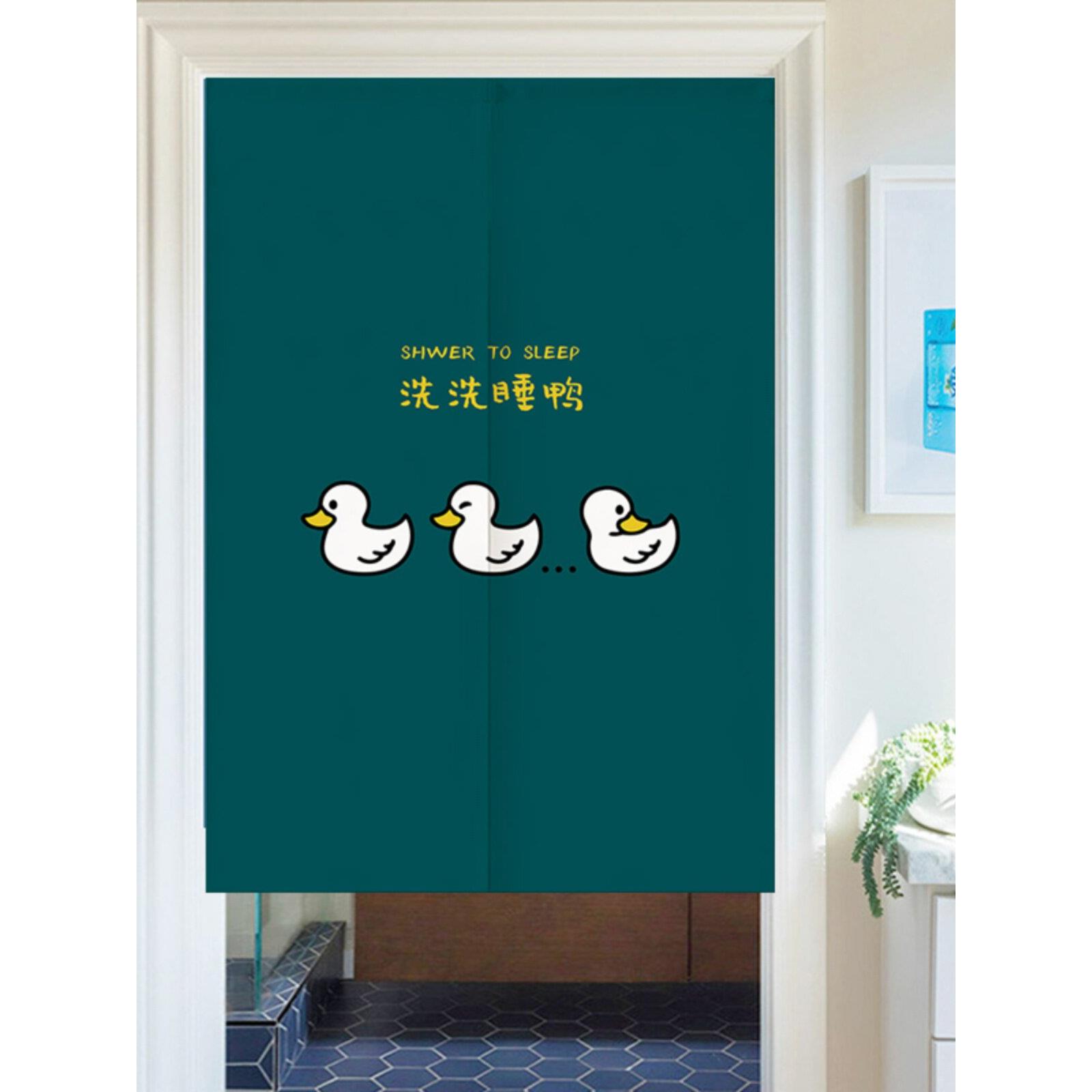 短浴布室帘浴室门帘定制塞卫FZC生间浴室隔断餐厅简易阻半挂帘