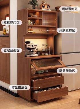 餐边柜靠纳墙一体小边柜户置物柜客型61262厅窄高柜收柜茶水柜子