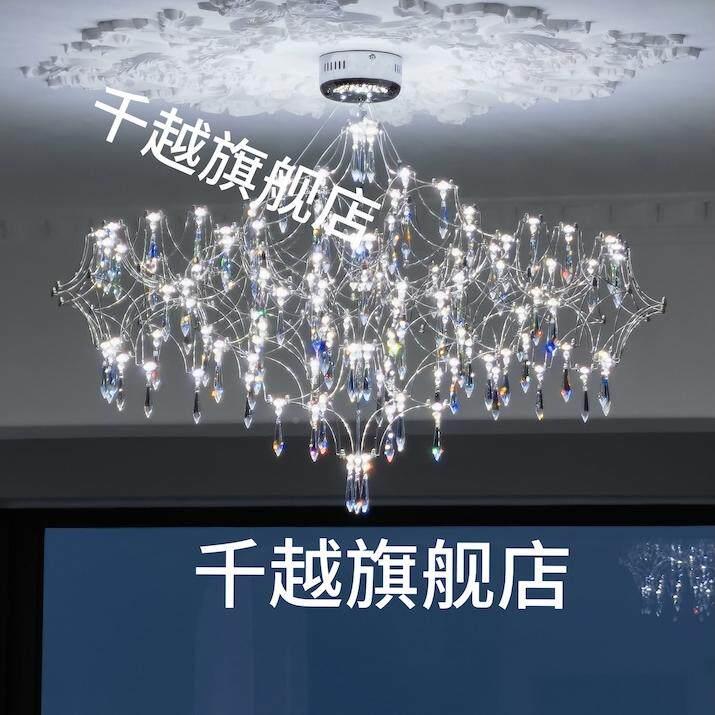 千水晶吊法式客灯ANC厅艺术越设计感火虫萤餐厅吊灯卧室意式轻奢