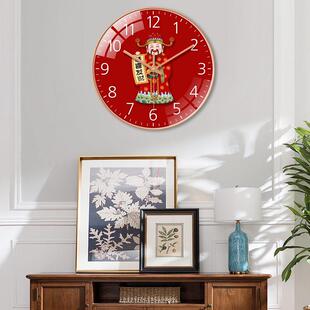 新式表钟创挂墙静尚音时简约挂钟中时钟免打孔现代意PJX客厅石英