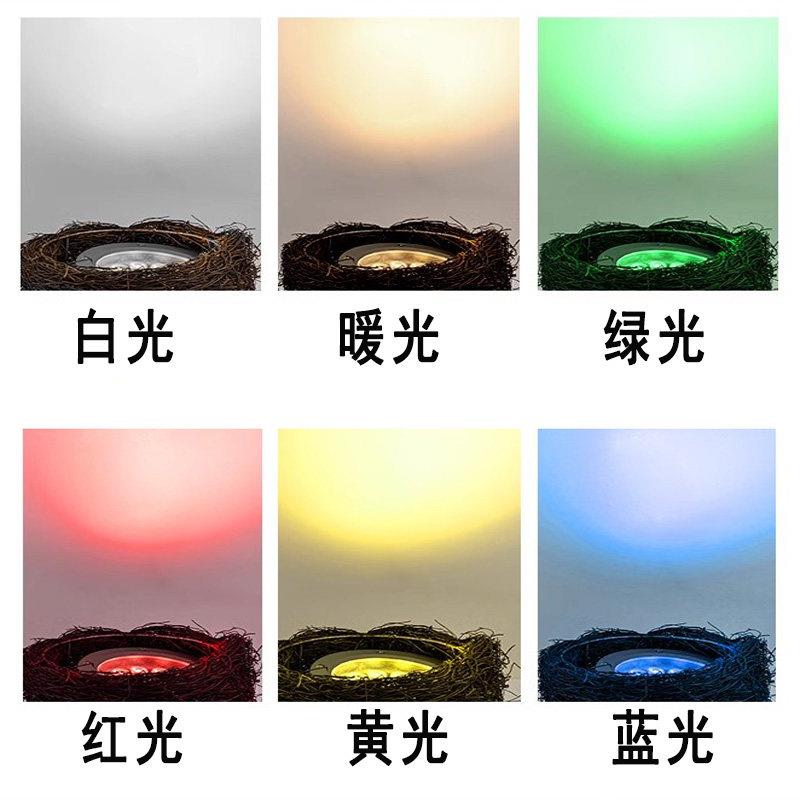 鸟巢照树艺灯鸟窝灯户防彩水景观庭院xxd园林射树灯藤编外织七投