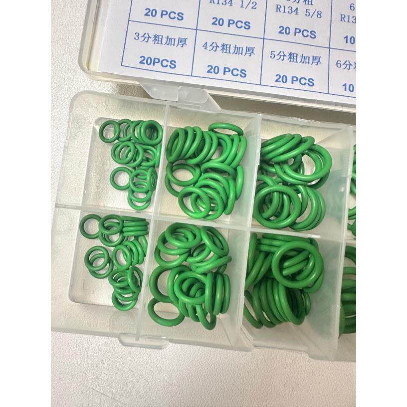 常用加厚粗空密封圈空调路绿色o加管型圈汽CFC车调修理管口维修包