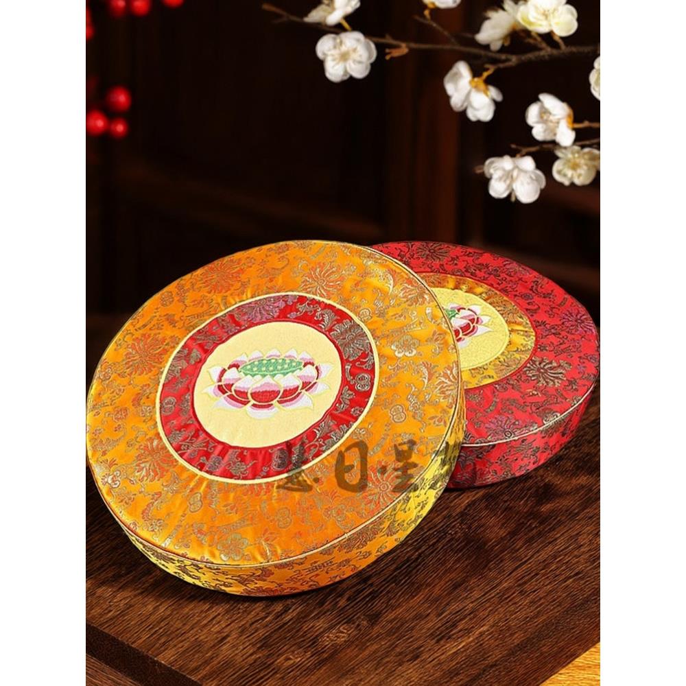 精品刺绣蒲团加厚拜跪垫拜坐垫打棉座坐禅垫台湾珍珠莲花垫WEQ 包