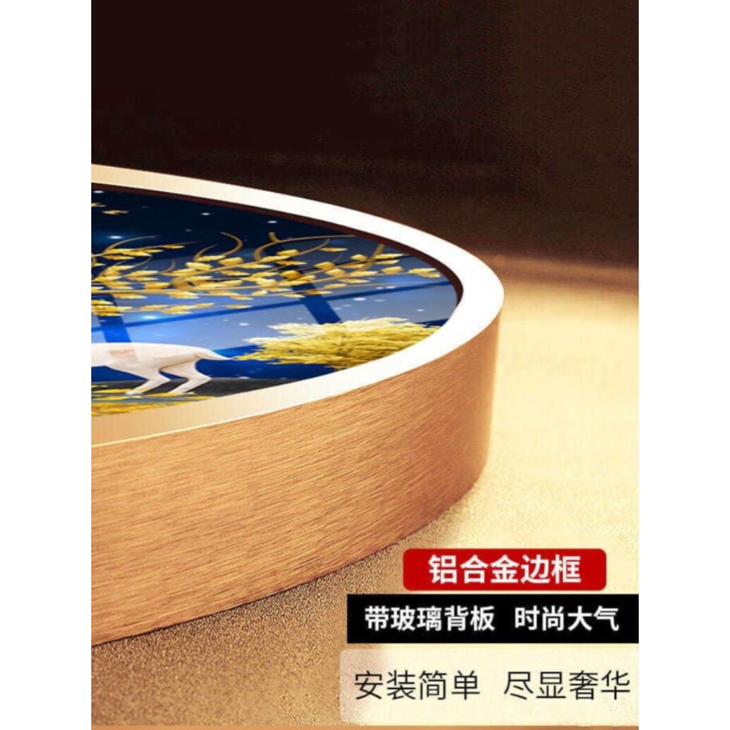 FRL十字绣裱框金合钻石画相框框轻框奢玄关圆形外框定制简约金属