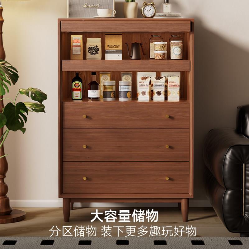 实木斗柜沙发边翻DG001柜柜门电视柜柜边客厅收纳卧室收纳柜五斗