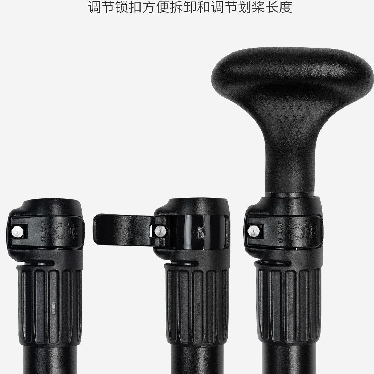 桨板船单双头用划桨充气皮艇两gskla66铝合金桨可拆卸冲浪划划水