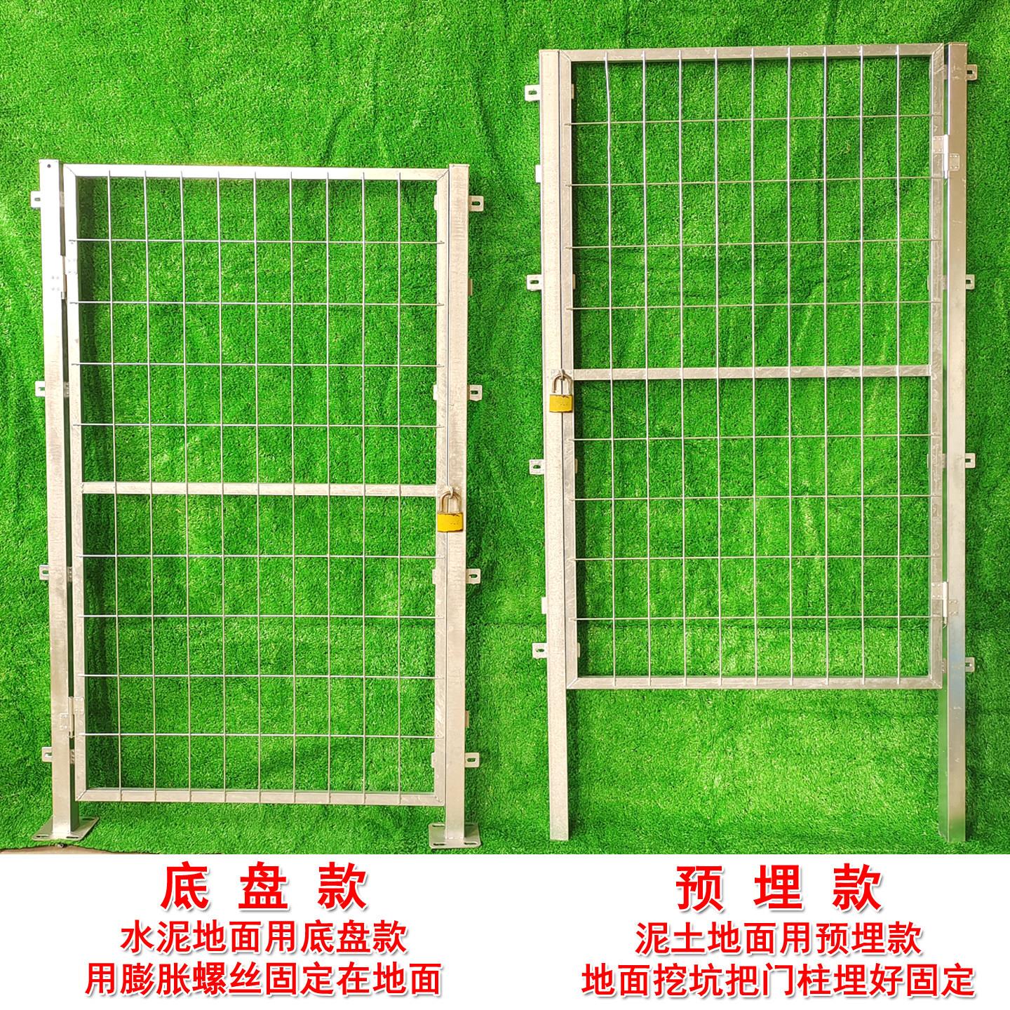 热JE门镀锌栏铁丝网门隔离门围栏栅栏门厚加加粗护网门图片