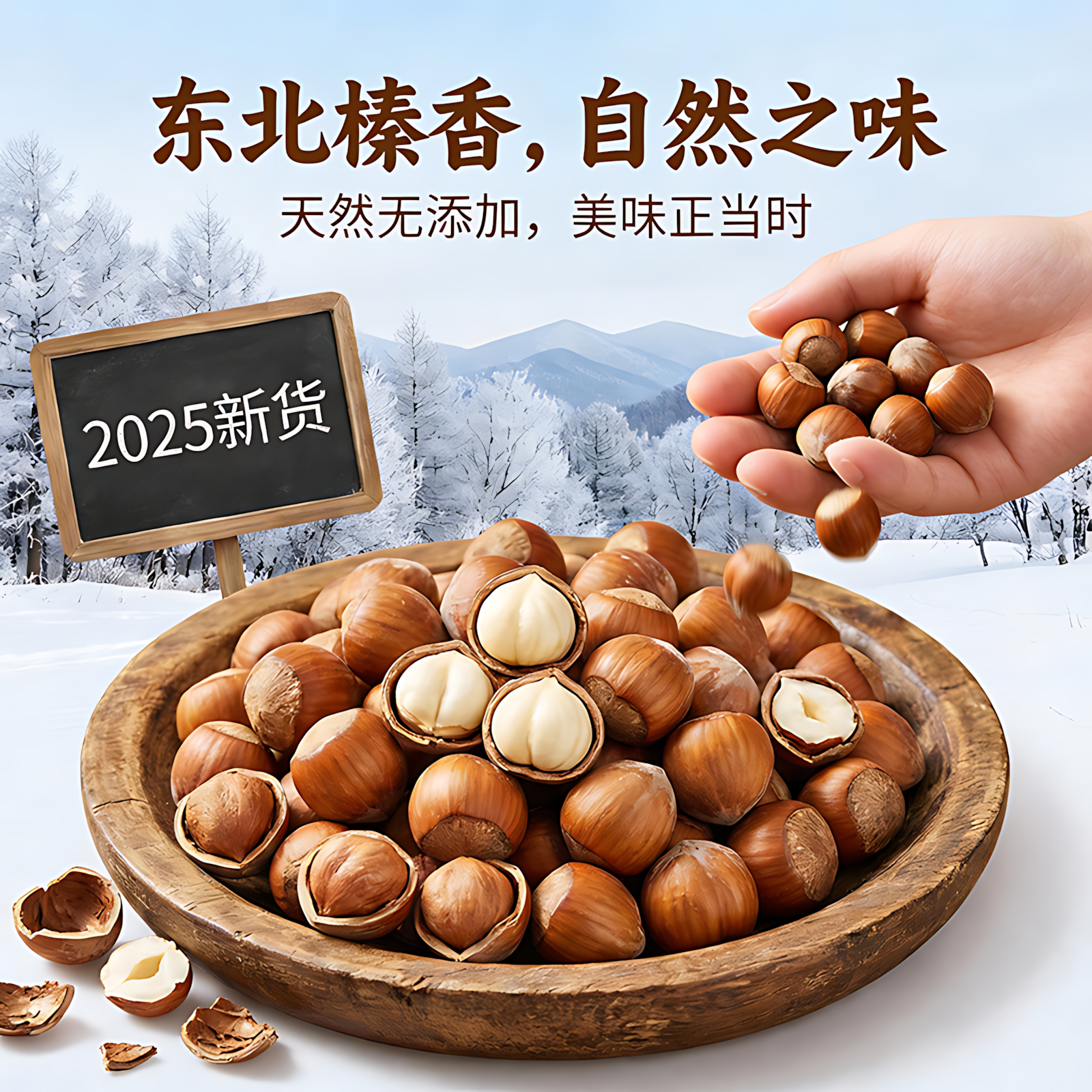 东北大榛子2025新货官方旗舰店特产新鲜榛子坚果开仁果口炒货零食