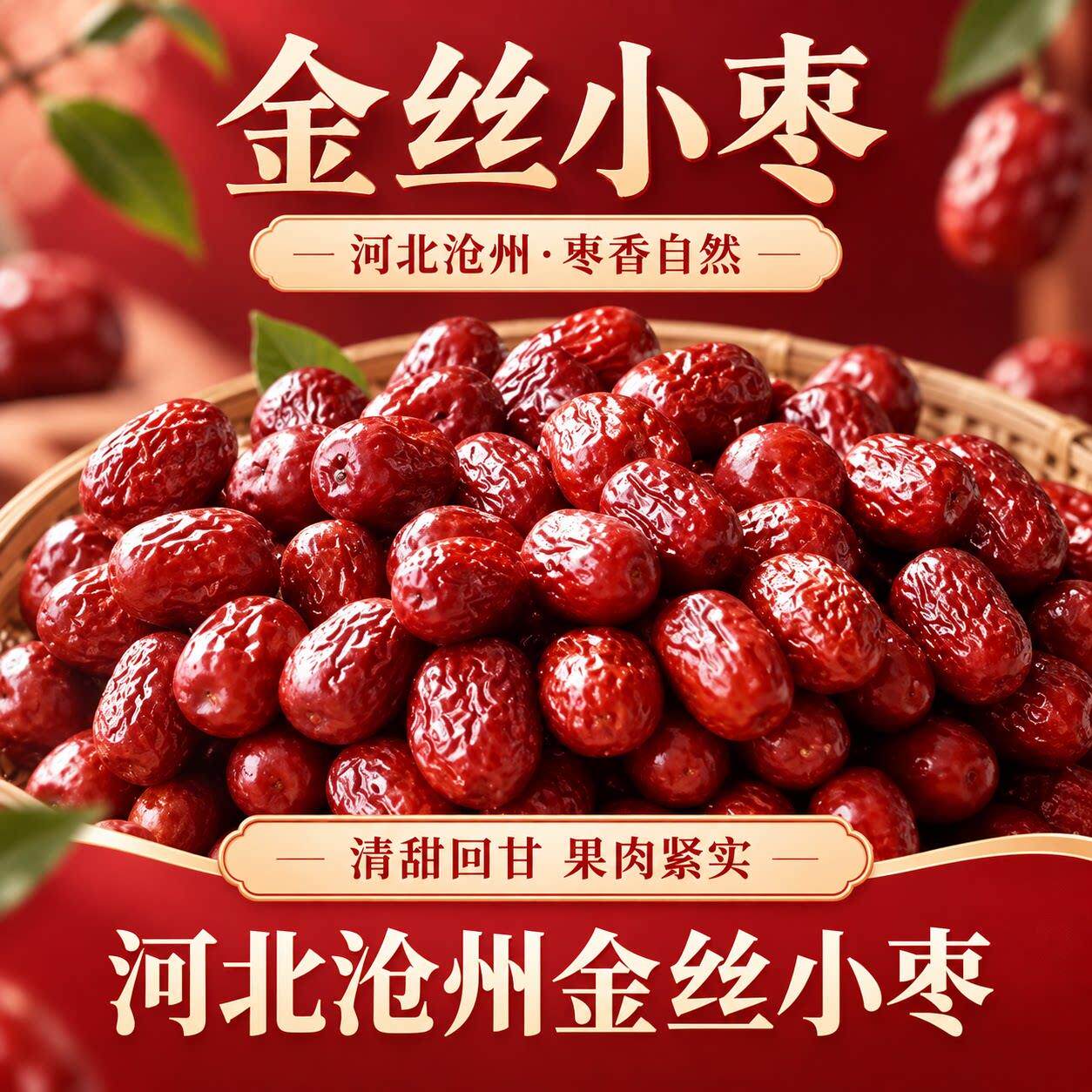 【新货】红枣正宗特等沧州金丝小枣官方旗舰店河北农家特产小枣子