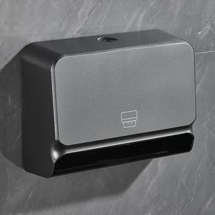 防水家用纸巾盒酒店抹干手商用抽纸盒 卫生间免打孔擦手纸盒挂壁式