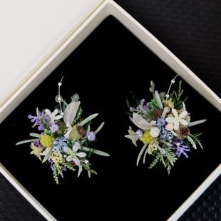 胸花胸针结婚新娘伴娘礼物轻奢高级感 永生花戒指diy材料包毕业季