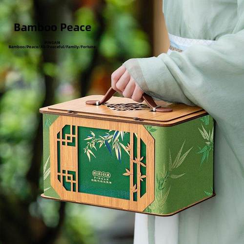 2025新款创意高档端午节粽子包装盒高端酒店粽子礼盒竹盒空盒定制