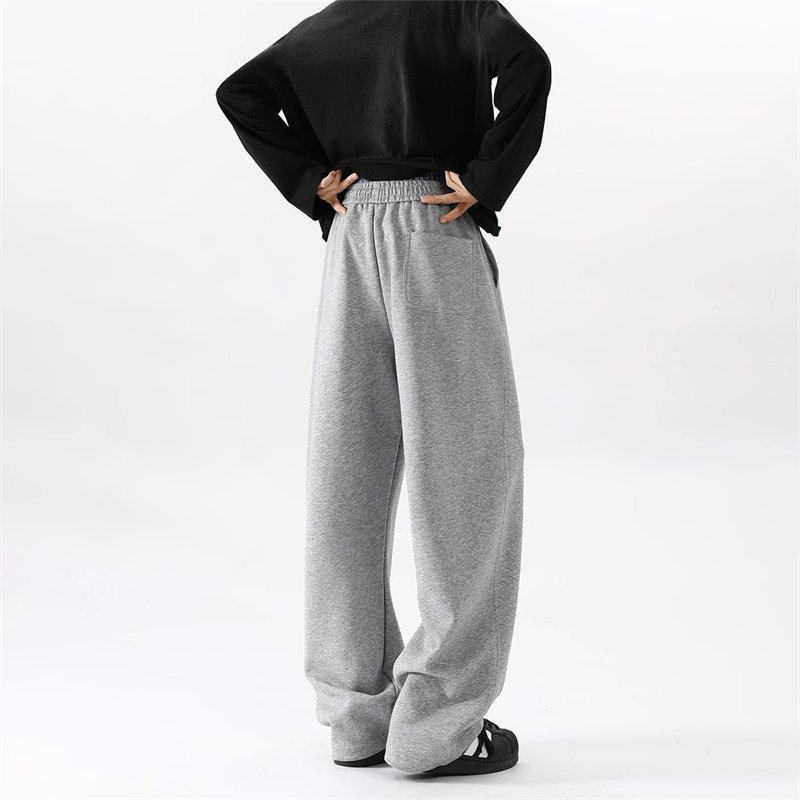 韩国Uamtor马吉拉重磅运动裤男生春季款美式宽松直筒阔腿休闲长裤