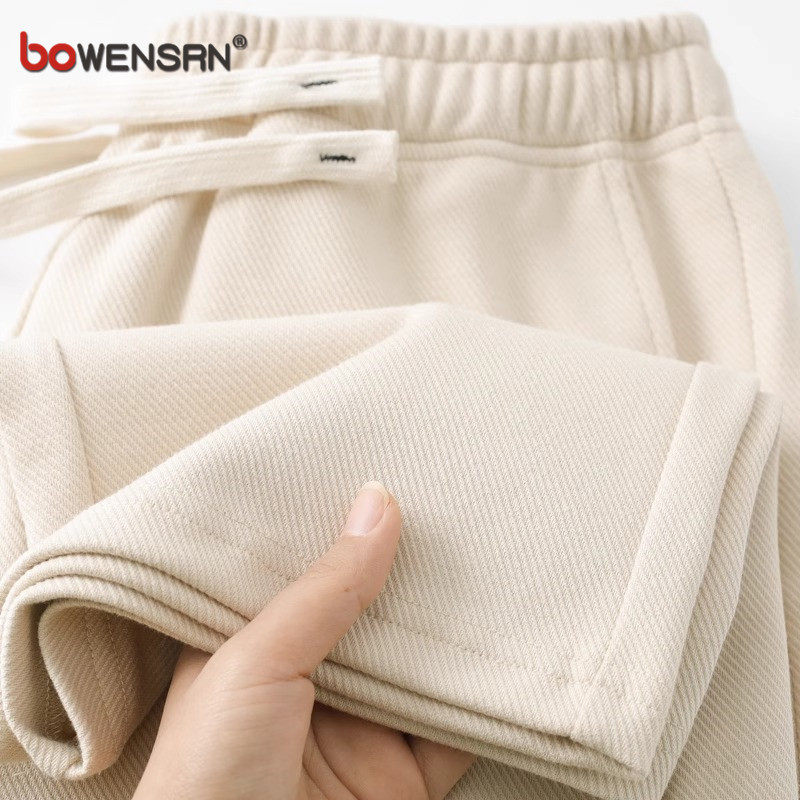 潮牌斜纹直筒休闲裤男士2026新款春夏季薄款男裤垂感运动裤子男款