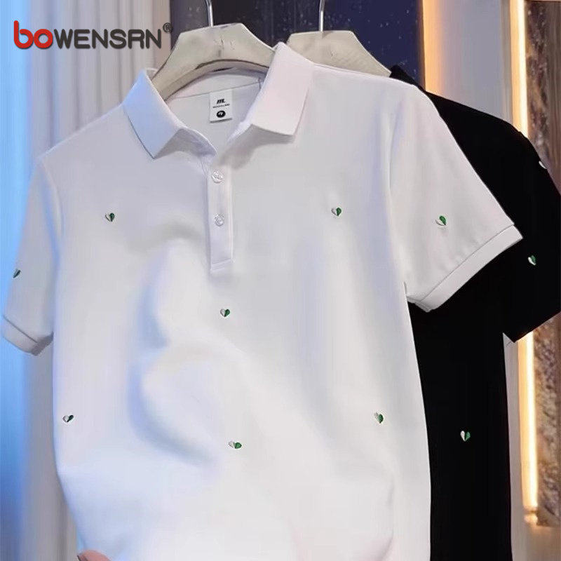 高端刺绣polo衫短袖男士2026年夏季新款痞帅休闲修身半袖T恤男款