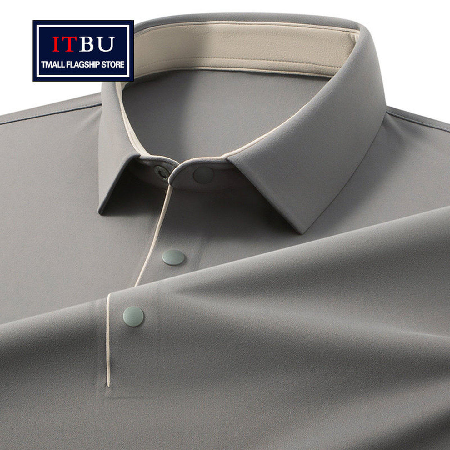 双面磨毛polo衫男士长袖T恤秋冬季2025新款加绒商务休闲上衣男款