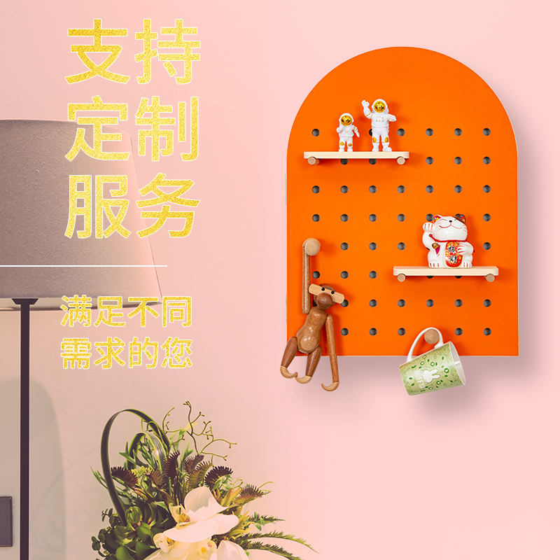现货速发洞洞板电表箱装饰画配电闸装饰遮挡竖款2022新款置物挂架图片