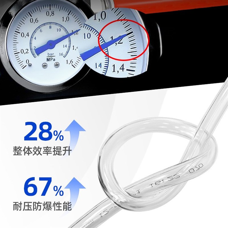现货速发PU气管软管空压机气泵高压汽管子气动防爆透明气线6 8 10