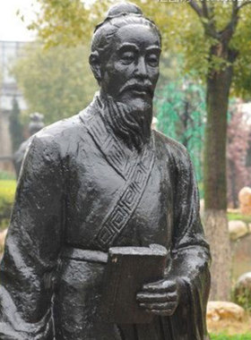 现货速发石膏古代人物地震仪张衡雕像圆周率祖冲之雕塑订蔡伦摆件
