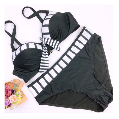 速发Bikii Push up 2021 Sexy Wo Swiuit Striped Patchwork Pl