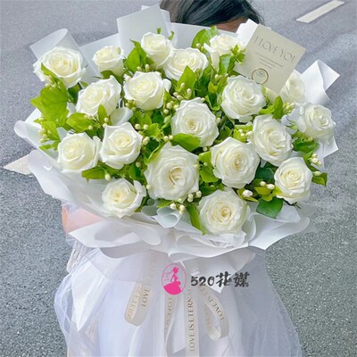 速发安徽合肥市包河区长丰县肥东县同城店表白玫瑰花束送友生日