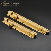 插销 格林美域 黄铜双开别墅大门明装 加厚门窗对开子母门木门闩