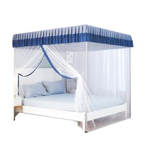 新款落地蚊帐防尘单开 门1.8M床双人家用1.5加厚加密1/1.2/2米支