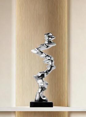 冉冉上升样板间入户玄关装饰摆件客厅电视柜现代轻奢落地艺术雕塑