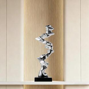 冉冉上升样板间入户玄关装饰摆件客厅电视柜现代轻奢落地艺术雕塑