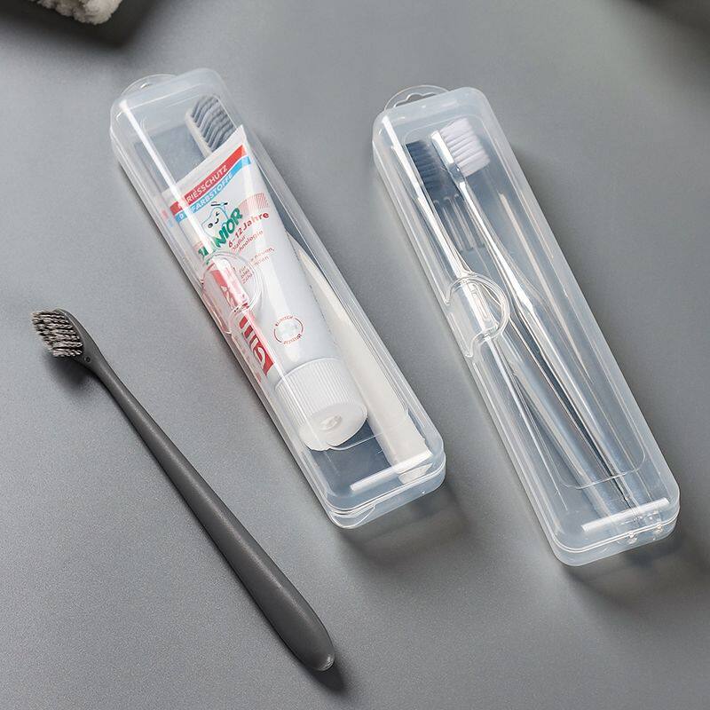 旅行牙刷收纳盒透明电动牙刷盒透气酒店牙膏出差小巧便携式牙具盒