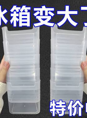 冰箱侧门收纳盒厨房整理食品葱花姜蒜鸡蛋保鲜神器塑料内侧置物架