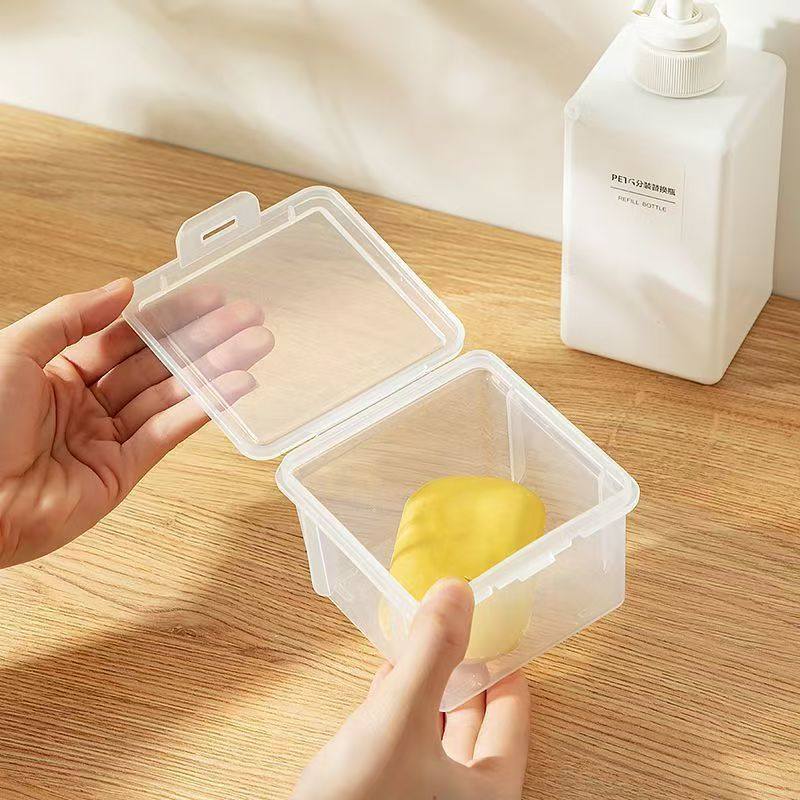 出差旅行肥皂盒便携式透明带盖外出携带香皂盒密封防水简约多功能