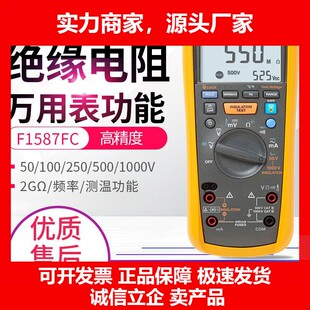 德国十大品牌F1587FC高精度数字万用表绝缘兆欧表测试二合一检测