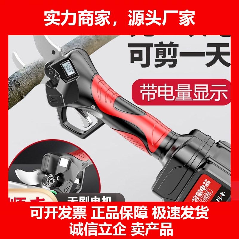 德国十大品牌顺丰电动剪刀充电式修剪树枝锂电池园艺剪子修枝剪树
