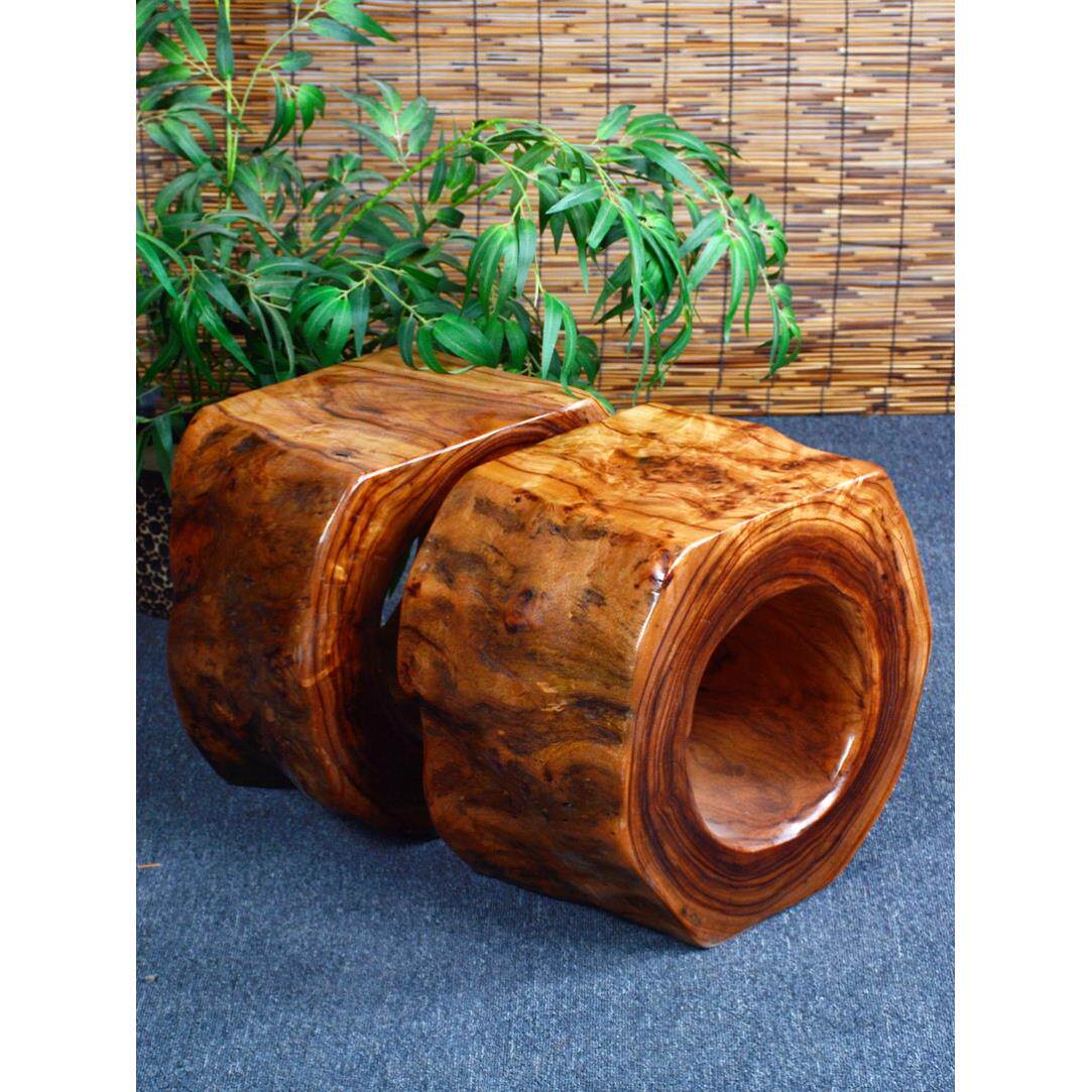香樟木木墩树根底座木桩木头根雕凳坐凳实木墩木墩子原木树桩凳子