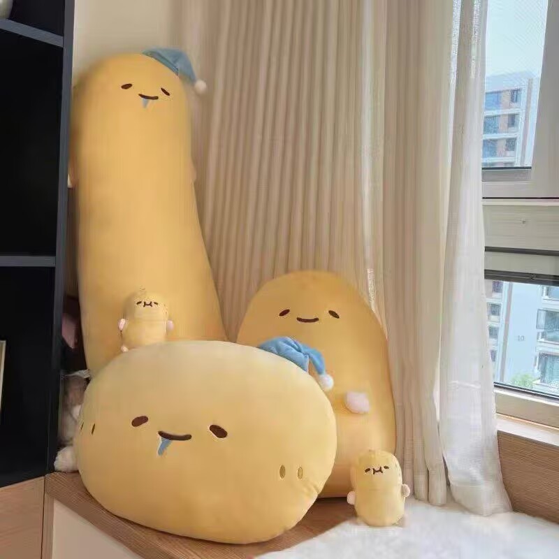 爱瞌睡土豆长条抱枕毛绒玩具