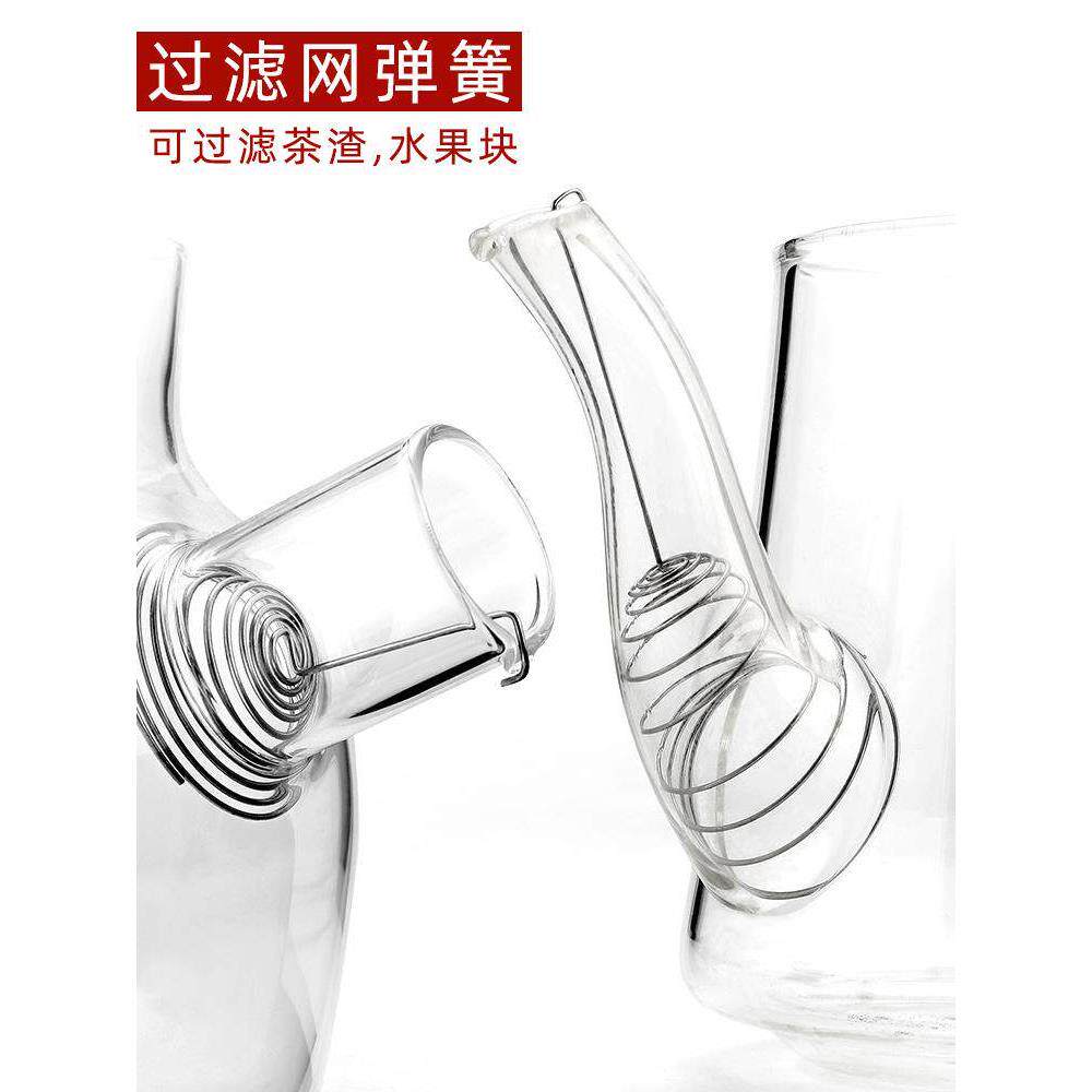 茶壶弹簧水壶嘴过滤网内置漏网玻璃不锈钢代替内胆壶嘴金属