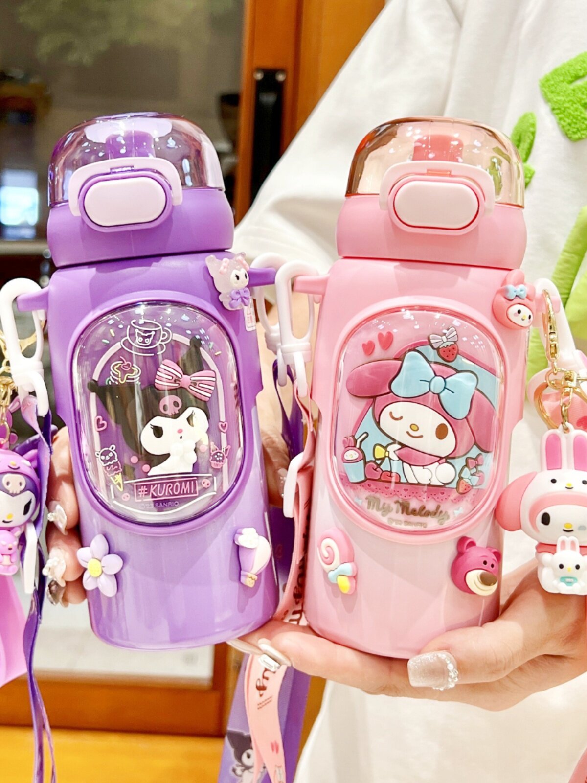 Sanrio Kids Water Bottle Insulated Kuromi Thermos Cup - Taobao product photo 3