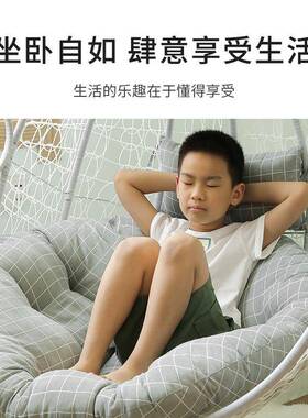 9雷WOR篮秋千坐鸟巢吊椅垫摇篮垫子单人达椅圆形靠吊垫地F76SHSS9