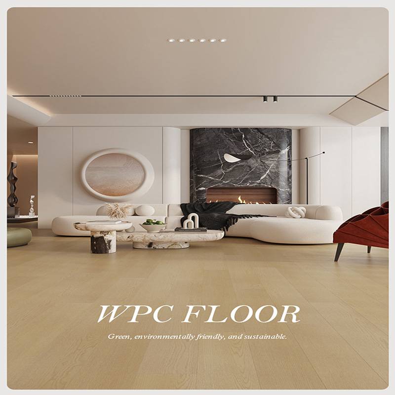 wpc地板8mm木塑防水奶油风家用翻新改造 spc石塑锁扣地板地暖防水