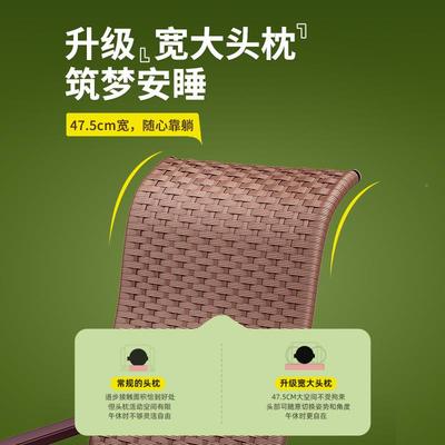 躺椅折叠午休竹靠藤椅凉椅阳台家用休WQB-8526闲椅懒可人躺夏季午