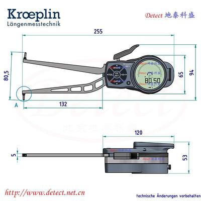 德径827数显卡规G350内卡规范国围50-80带式表内卡规L350
