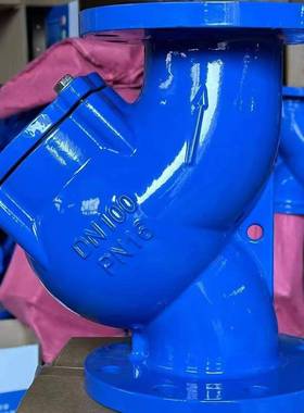 Y型过滤器QGL41H-10不锈钢滤网法GL41H兰过滤器墨铸铁球过滤器